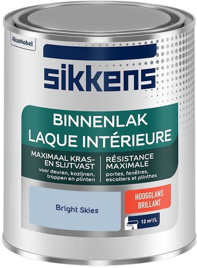 Sikkens - Binnenlak Hoogglans - Bright Skies - Mengverf - 750 Ml