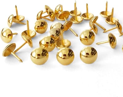 500x Goudkleurige Bekledingsnagels D11mm L17mm - Decoratieve Meubelspijkers voor Doe-Het-Zelf en Herstoffering