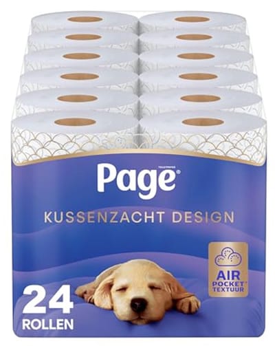 Kussenzacht Design Toiletpapier - 24 Rollen - Extra Zacht en Comfortabel
