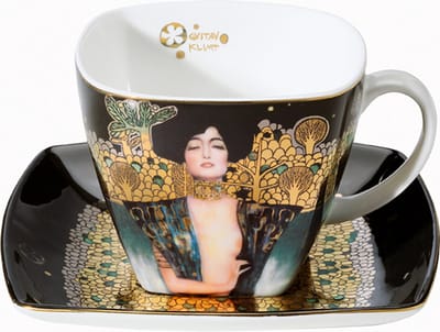 Goebel - Gustav Klimt | Kop en schotel Judith I | Porselein - 250ml - met echt goud