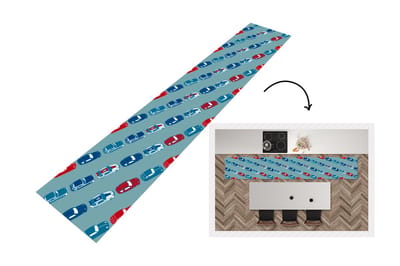 Keukenloper - Loper keuken - Patroon - Auto - Race - 300x50 cm - Keukenloper vinyl