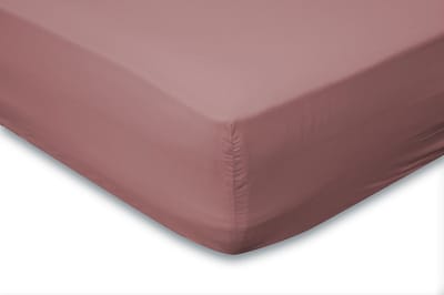 Eleganzzz Hoeslaken Katoen Perkal 35cm Hoekhoogte - Rose - Hoeslaken 80x200cm - Hoeslakens - Eenpersoons