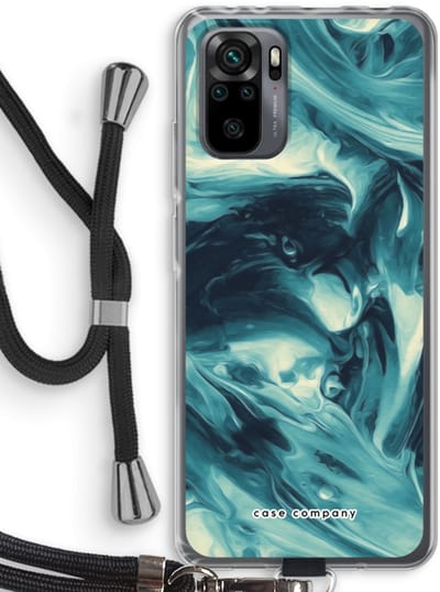 Case Company® - Hoesje met koord geschikt voor Xiaomi Redmi Note 10 Pro hoesje met Koord - Dreaming About Whales - Telefoonhoesje met Zwart Koord - Bescherming aan alle Kanten en Over de Schermrand