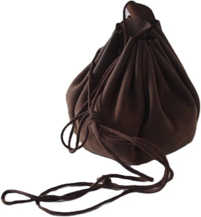 Oi Hunter bruin lederen Buidelportemonnee / Cosplay Tasje / lederen buidelzakje / tovenaars- buideltje / 521H