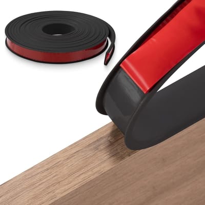 Meubelrandband U-vorm - Randstrip Flexibel - Meubels Beschermen - Zelfklevend TPE Materiaal - 40 mm x 3 m - Zwart