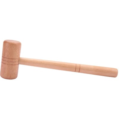 Marteau en bois pour la réparation et la fabrication de bijoux, outil de bijouterie pour l'or, l'argent et le platine beige