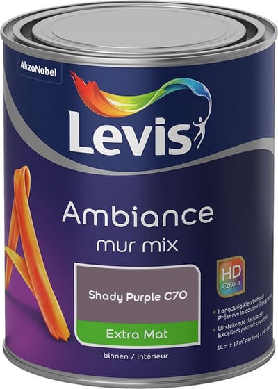 Levis - Ambiance Mur Extra Mat Mix - Shady Purple C70 - Mengverf - 1 L