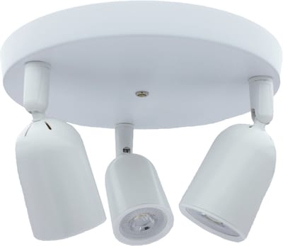 Plafondarmatuur Wit | 3 x GU10 | Exclusief lichtbron