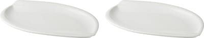 Palmer - White Delight - Bord - 2 stuks - 28 x 19 cm - Wit - Porselein - Bordenset