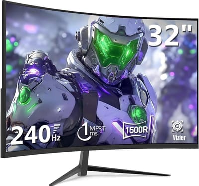 QIN® Gaming Monitor 240hz - Gaming Monitor - Zwart - ‎‎18cm x 71cm x 59cm