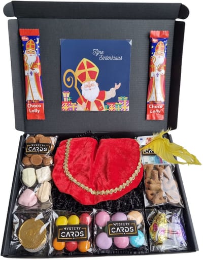Kids Sinterklaas Snoeperij Pakket - met wenskaart 'Fijne Sinterklaas'
