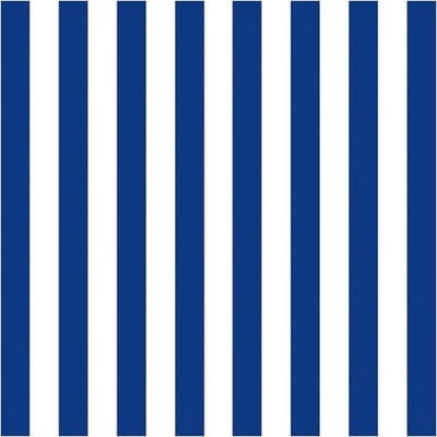 Ambiente Servetten - blauw/wit gestreept - 40x - 33 x 33 cm - 3-laags - Feest/decoratie servetten