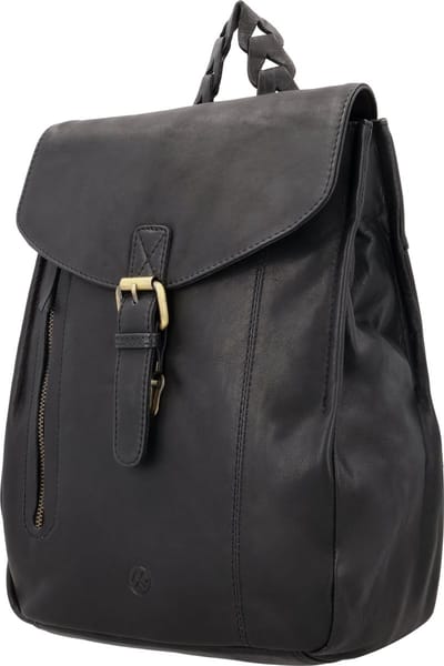 Hide & Stitches Daydreamer Rugzak - Leer - Praktische Indeling - Leren Dames Tas - Zwart