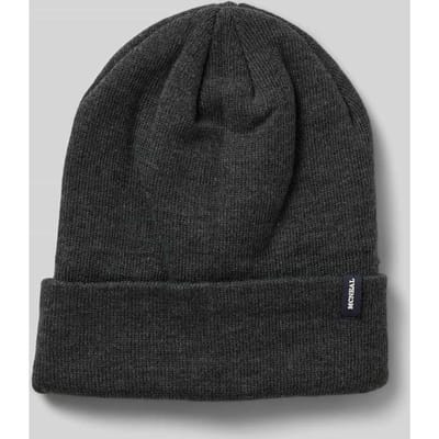 Beanie met labeldetail