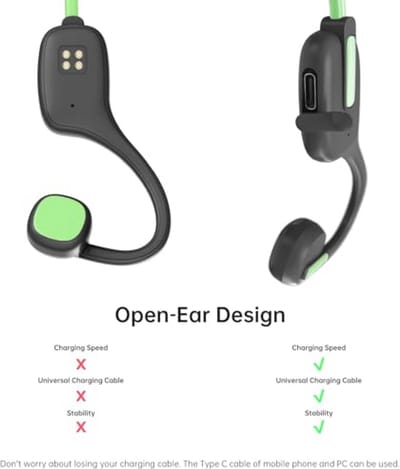 Draadloze Kinderkoptelefoon - Bluetooth Open Oor Conductie Koptelefoon voor Kinderen met Microfoon, Lichtgewicht en Veilig