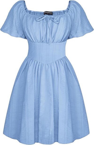 Renaissance-jurk voor dames met vierkante hals en bubbeljurk stijl