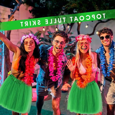 Retro Tutu Rok voor Dames met Drie Lagen Tule - Volwassen 80s Tulle Rok voor Halloween, Feest en Festivals