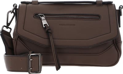 FREDsBRUDER Leren Schoudertas Bestie Flap Crossbody Bag Olive Bruine