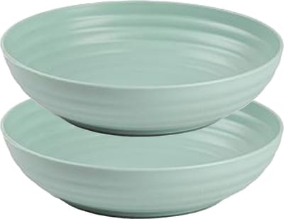 Plasticforte Kommetjes/schaaltjes - 4x - dessert/ontbijt - kunststof - D22 x 5.5 cm - mintgroen