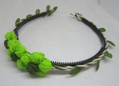 ZoeZo Design - haarband - diadeem - boho - Ibiza - groen - beige