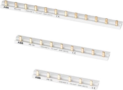 ABB 2CDL210001R1006 ABB STOTZ-KONTAKT verzamelrail proM Compact PS 1/6 Phase busbar Aantal rijen 1 Grijs 1-polig 10 mm² 1 stuk(s)