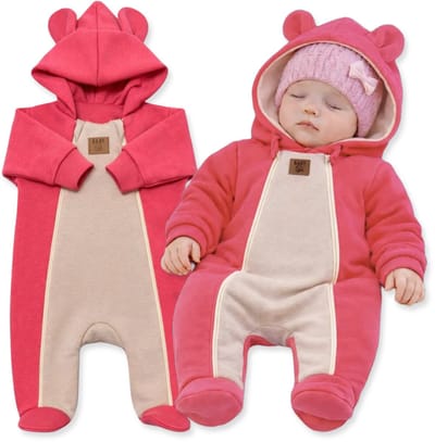 Dartomik - Baby Jumpsuit - Voorjaar & Herfst - Koraal-Beige - Maat 68