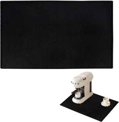 Dailygoods- Siliconen Mat Antislip - Onderlegger Koffiezetapparaat - Onderleggers voor Tafel - Hittebestendig - Waterabsorberend - Afmetingen 48 x 30 x 0,5 cm