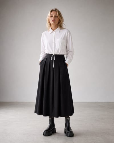 Carmen blouse technical jersey | White - White / S