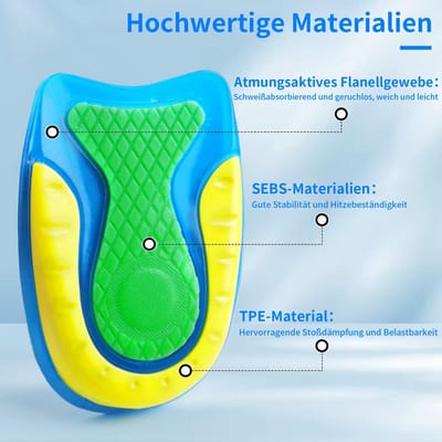JHUBERS- Hielkussen 4 Paar - Hielbeschermers - Hielkussentjes voor Te Grote Schoenen - Ondersteuning bij Hielspoor - Geschikt voor Sneakers/Hoge Hakken - Comfortabel en Aanpasbaar - Inlegzolen