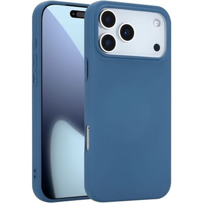 ShieldCase siliconen back cover geschikt voor iPhone 17 Pro Max (blauw) – zacht hoesje met premium bescherming, perfecte pasvorm en stijlvol design