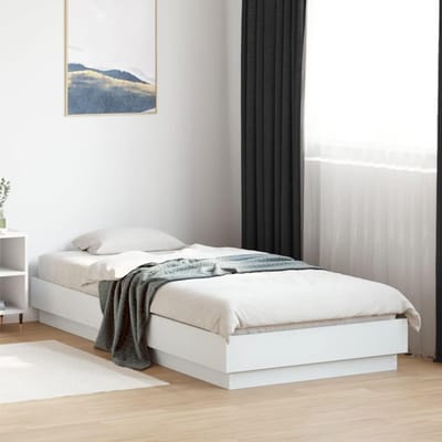 Bedframe zonder matras, wit, 100x200 cm - Houtbedden voor een comfortabele slaapkamer