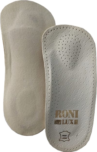 Ronilux Riva Steunzool - 3/4 Inlegzool met Voetbed - Ondersteunt en ontlast de voet - Voorkomt vermoeide voeten - Maat 37