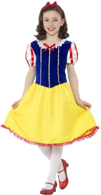 Smiffys - Deluxe Princess Snow Girl Kinder Kostuum - Kids tm 9 jaar - Multicolours