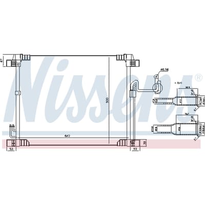 Condensator, airconditioning NISSENS 940616