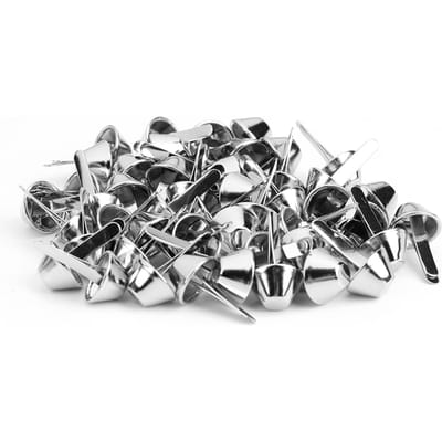 50 stuks Portemonnee Handtas Kegelvormige Voetjes Nagelkop Stud Spike Leer Ambachtelijke Benodigdheden (Zwart 10mm) black