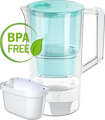 Waterfilterkan 2,5L - Karaf is ook geschikt voor Brita MAXTRA waterfilter patronen - incl. 1 filterpatroon - Waterkan - Kleur Mint