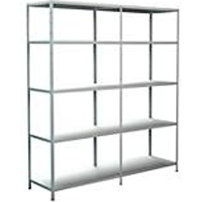 Legborden zonder grendels, H 2000 x B 1800 x D 500 mm, wit