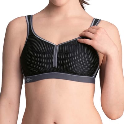 Anita - Performance Sport bh zonder beugel - Zwart/antraciet - 85D