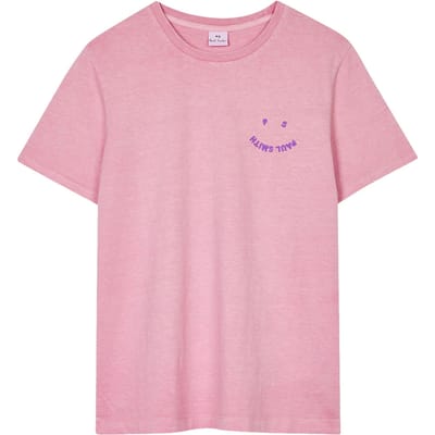 Paul Smith Womens Tshirt Ps Happy Light Purple Maat: S | Tops Outlet | Dames | Roze