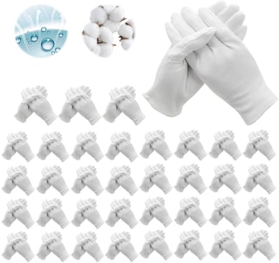 Dailygoods- Katoenen Handschoenen 72 Stuks - Beschermende Handschoenen - Ademend/Katoen - Wasbaar/Herbruikbaar - Multifunctioneel - Licht Elastisch