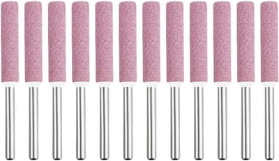 12x Universele Slijpsteen Vijl Set 4.8mm voor Kettingzagen en Diverse Materialen