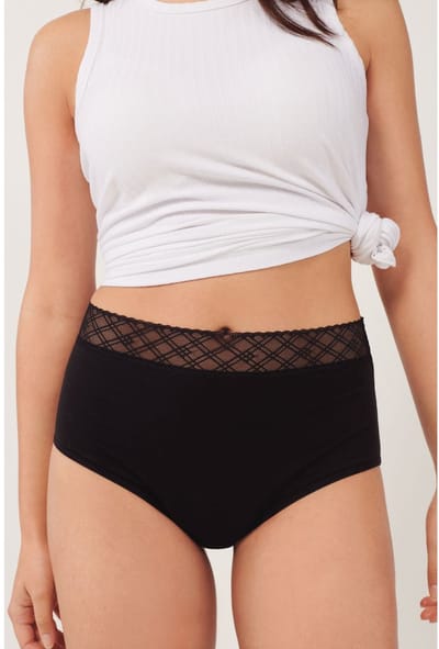 Next - Dames - Set van 2 medium Flow Period slips - Zwart