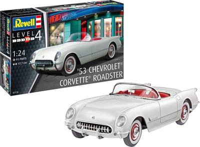 Revell Modelbouwpakket Auto - 07718 1953 Chevrolet Corvette Roadster Car Plastic - 1:24 - Modelbouw