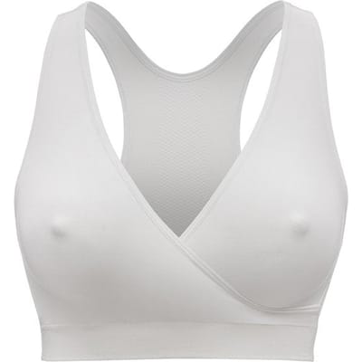 Medela Keep Cool Sleep bh - Naadloze slaapbh - Zwangerschapsbh - Voedingsbh met 2 ademende zones - Soft Touchmateriaal - Wit - XL