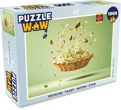 Puzzel Pistache - Taart - Noten - Eten - Legpuzzel - Puzzel 1000 stukjes volwassenen