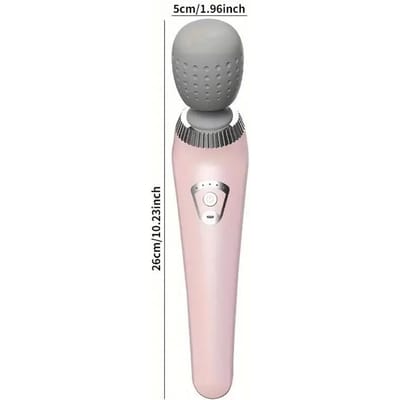 Draagbare handmassager, USB oplaadbaar, multifunctionele full body massage, ontspan nek, rug, benen en taille roze