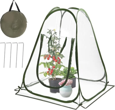 Kleine Wintertunnel voor Planten - Opvouwbare en Winterbestendige Tuinkas (70x70x80cm)
