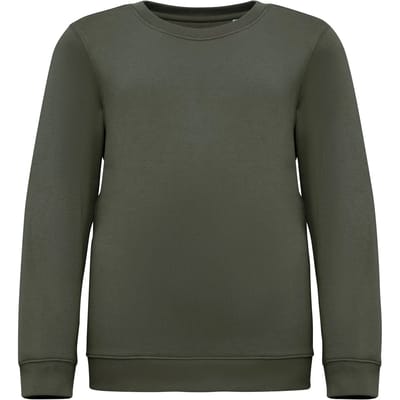 Native Spirit Ecologische kindersweater met ronde hals NS403 - Organic khaki - 10/12 years (10/12 ans)