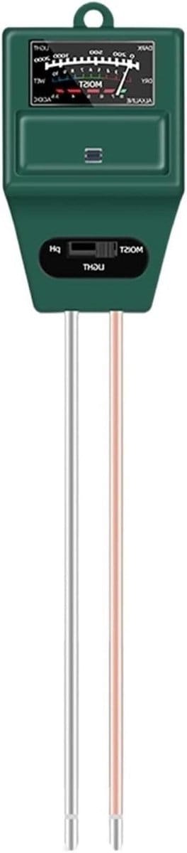 Bodemtester 3 in 1 - Vocht PH meter - Plantenverzorging Tuin - Meet Vocht PH Temperatuur