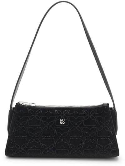 HUGO schoudertas Chris 2.0 SV Hobo Bag Black zwart